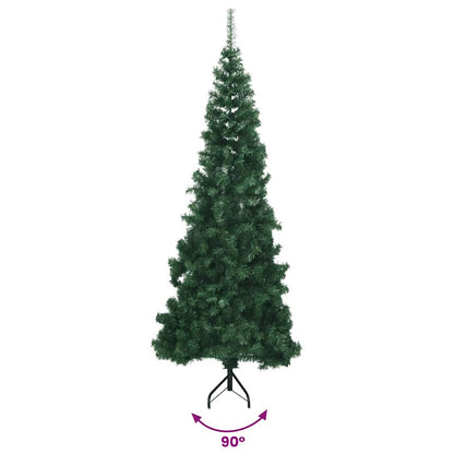 Künstlicher Eck-Weihnachtsbaum Grün 180 cm PVC