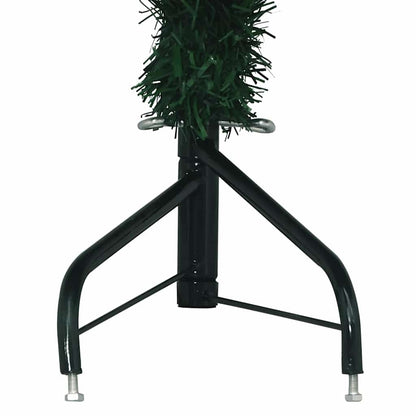 Künstlicher Eck-Weihnachtsbaum Grün 180 cm PVC