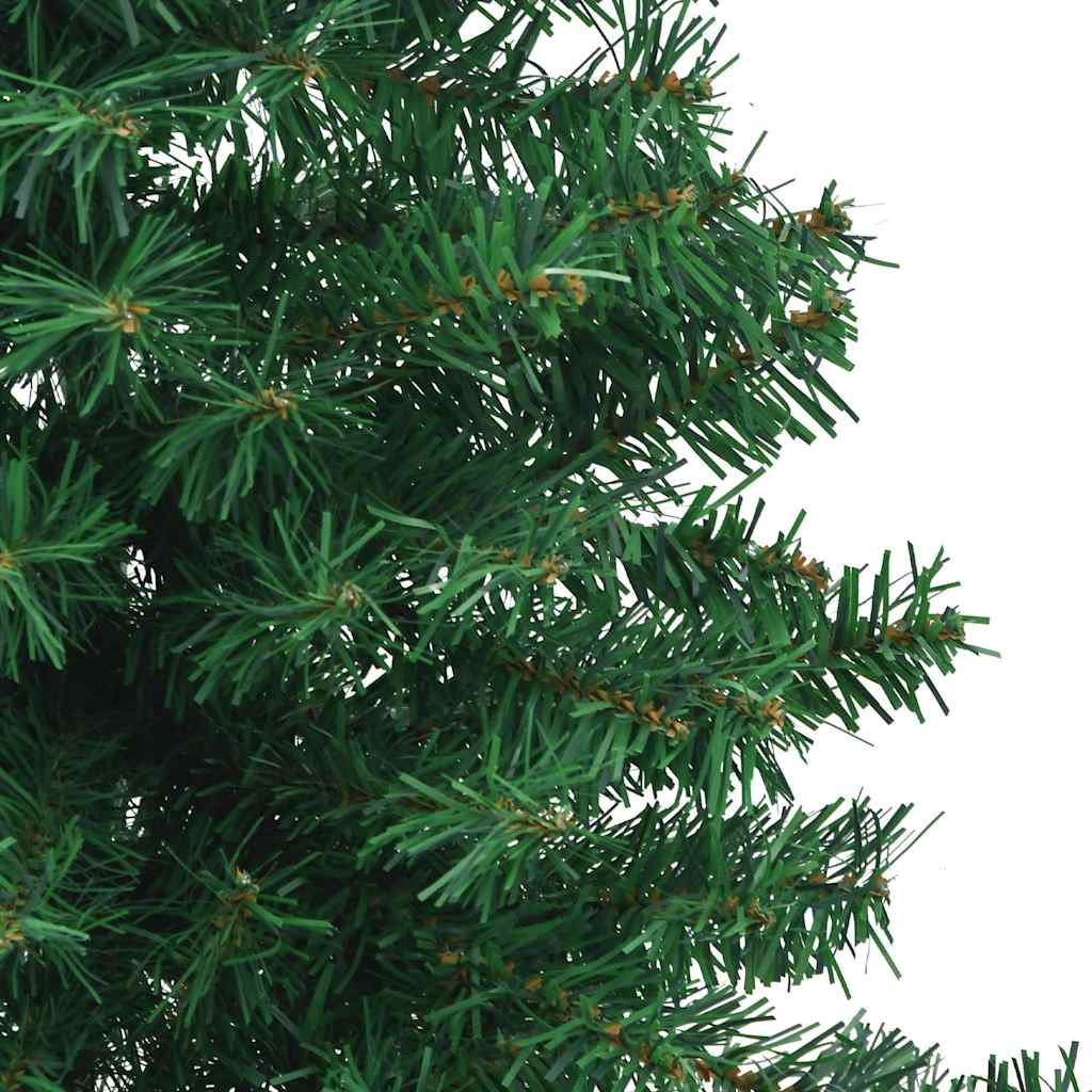 Künstlicher Eck-Weihnachtsbaum Grün 180 cm PVC