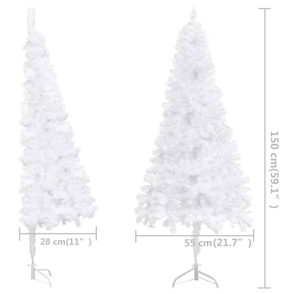 Künstliche Weihnachtsbäume PVC, Steel White