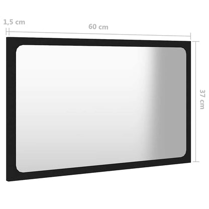 Badmöbel-Set Schwarz Holzwerkstoff