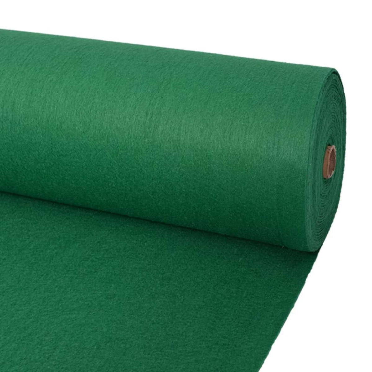 Teppich Uni Grün 1,2 x 12 m Polyester