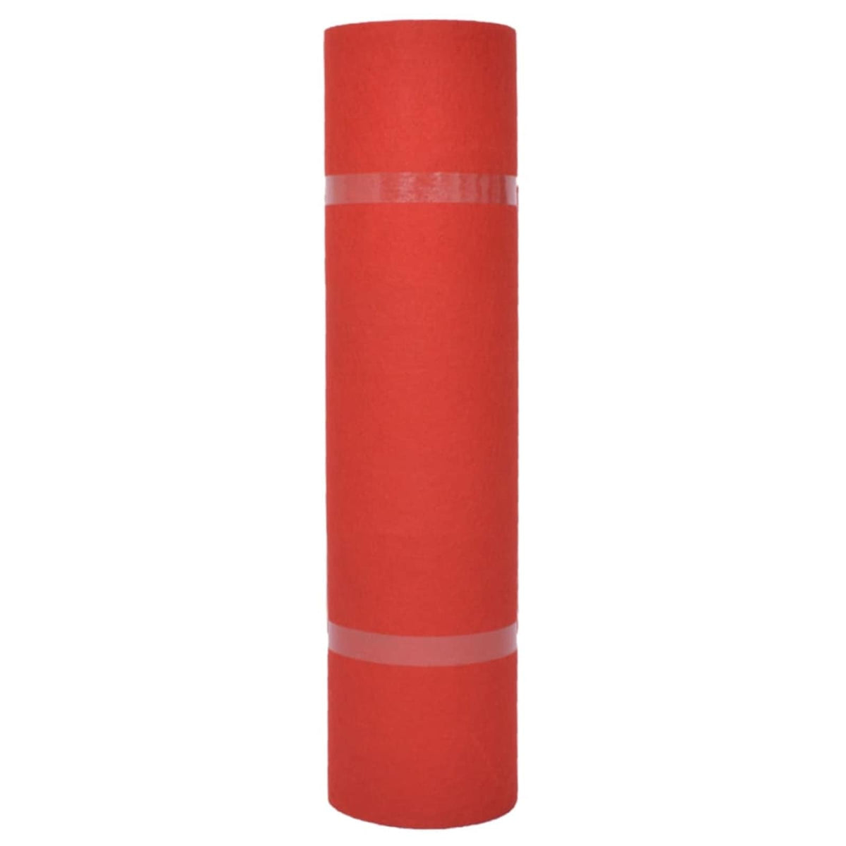 Teppich Uni Rot 1,2 x 12 m Polyester