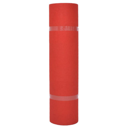 Teppich Uni Rot 1,2 x 12 m Polyester