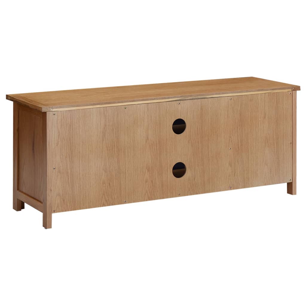 TV-Schrank 110x35x44 cm Massivholz Eiche