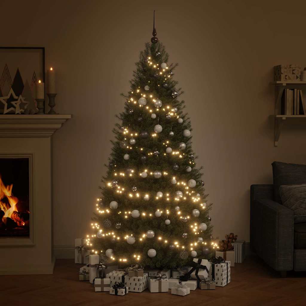 120-tlg. Weihnachtskugeln mit Weihnachtsbaumspitze 300 LEDs