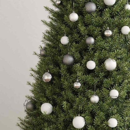 120-tlg. Weihnachtskugeln mit Weihnachtsbaumspitze 300 LEDs