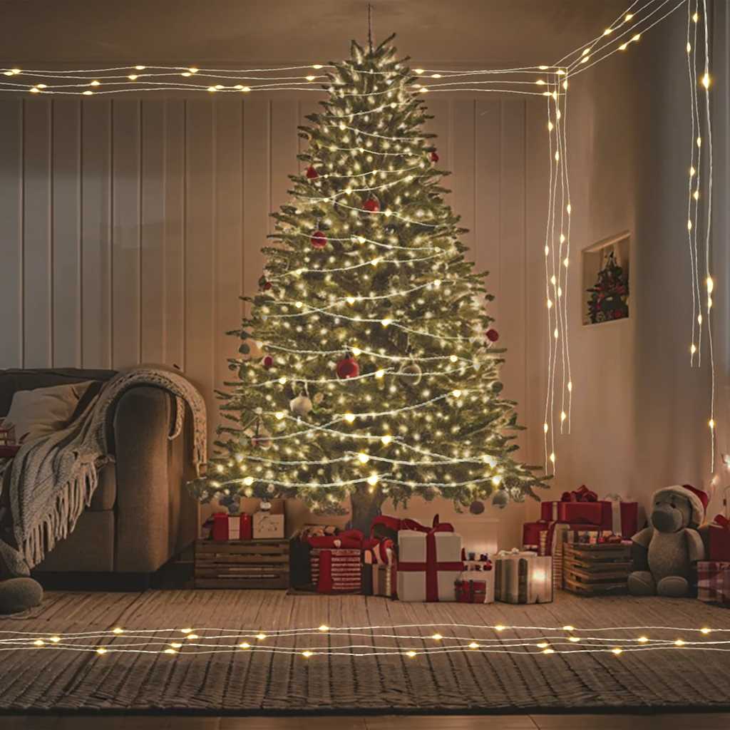 LED-Lichterkette mit 300 LEDs Warmweiß 30 m