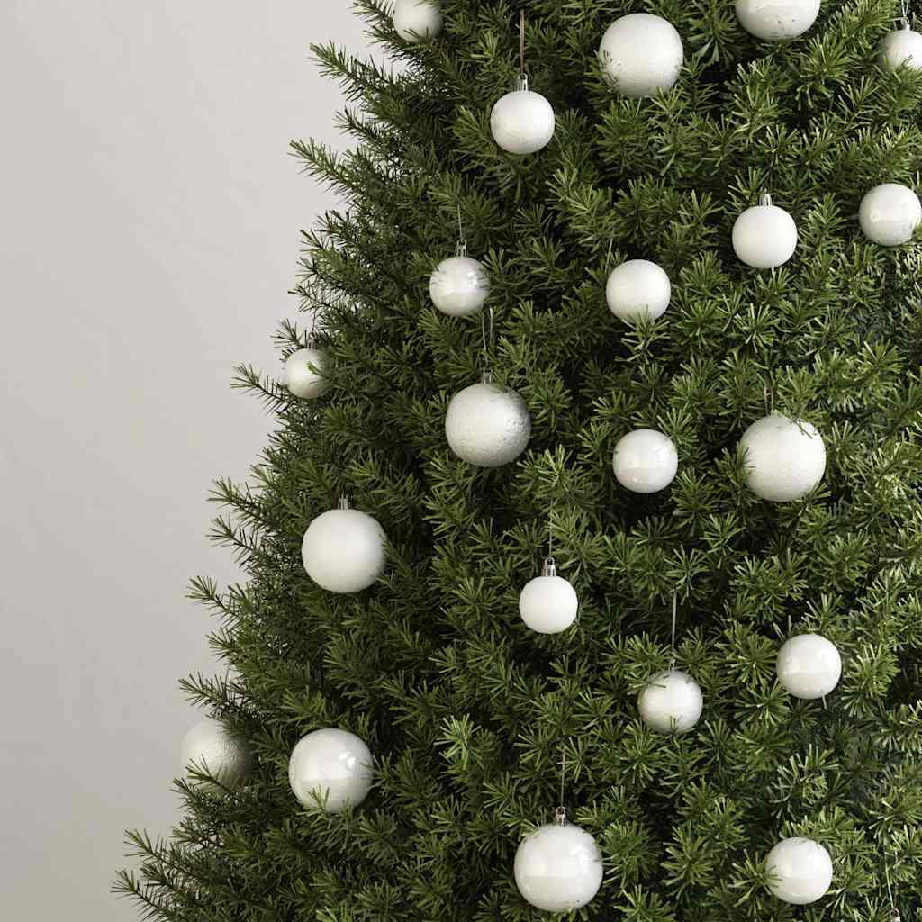 100-tlg. Weihnachtskugel-Set Weiß