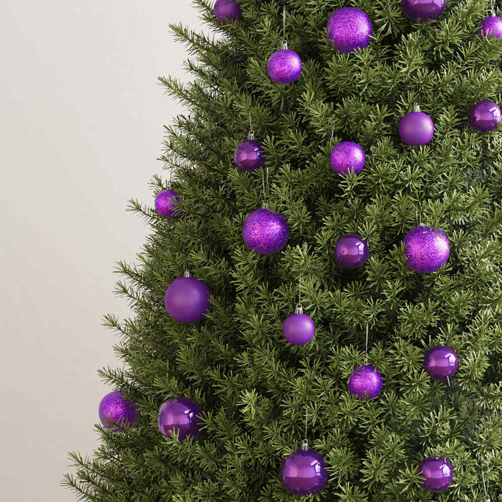 100-tlg. Weihnachtskugel-Set Lila