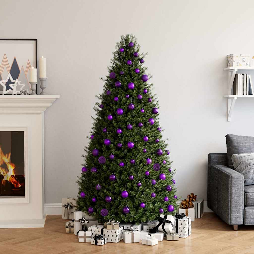 100-tlg. Weihnachtskugel-Set Lila