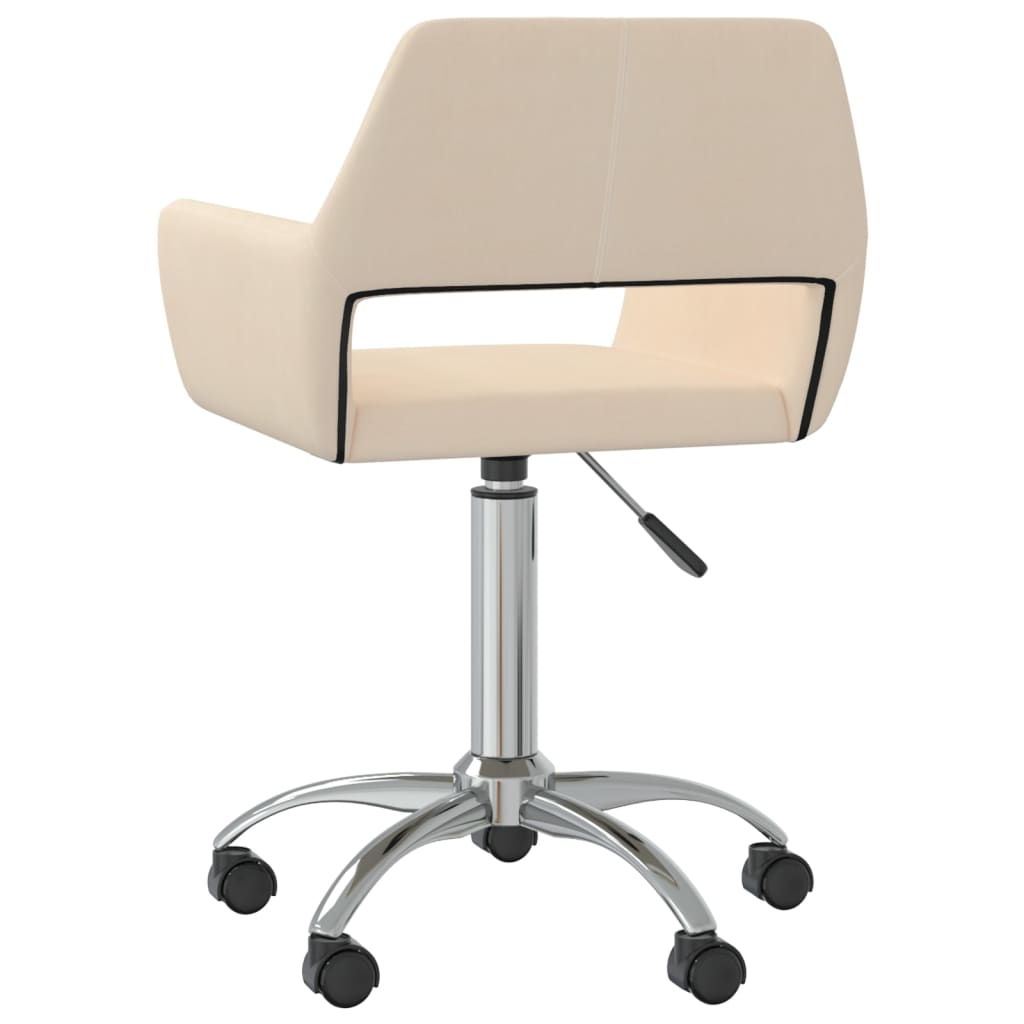Bürostuhl Drehbar Creme Stoff