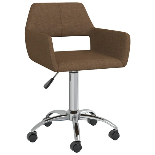 Bürostuhl Drehbar Braun Stoff
