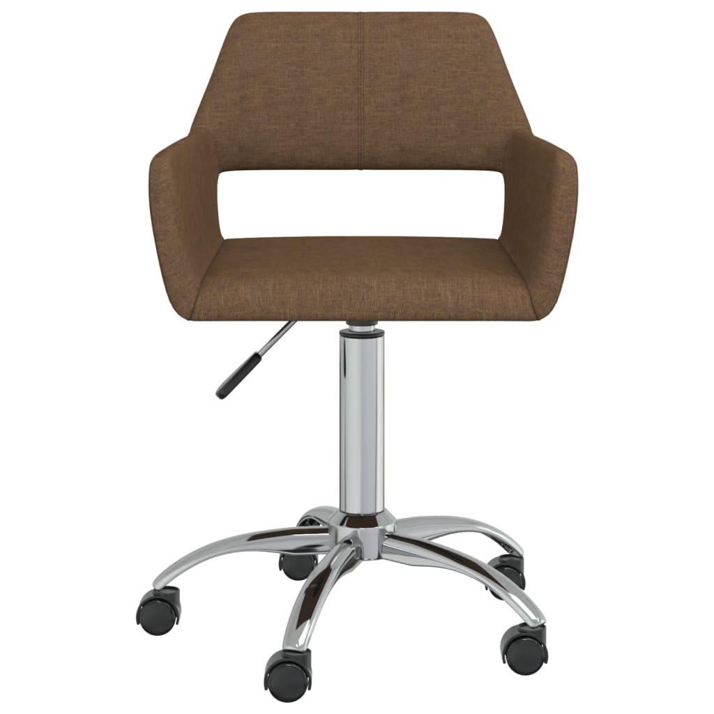 Bürostuhl Drehbar Braun Stoff