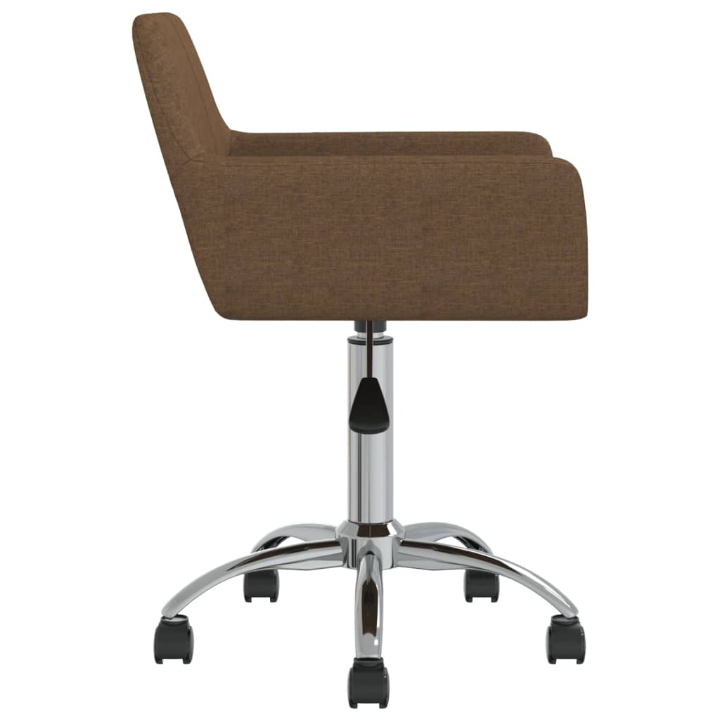Bürostuhl Drehbar Braun Stoff