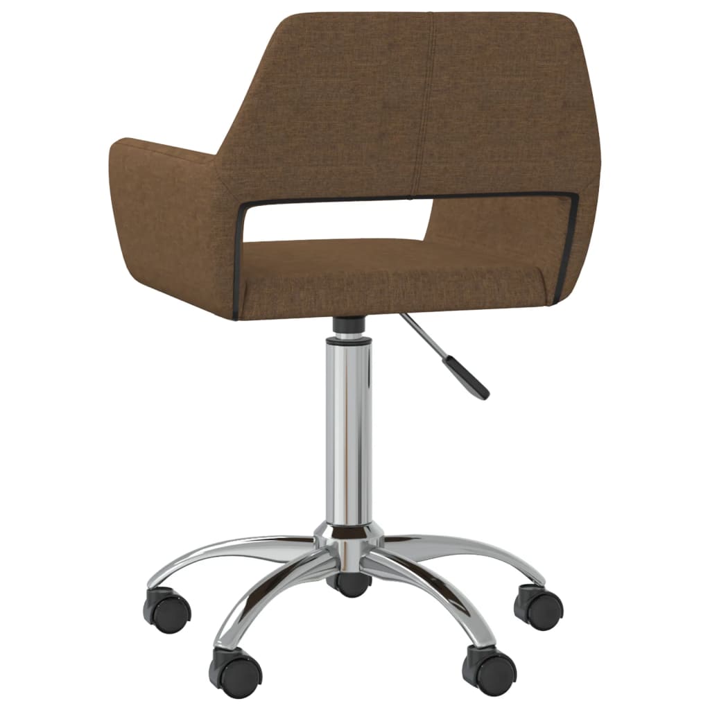 Bürostuhl Drehbar Braun Stoff