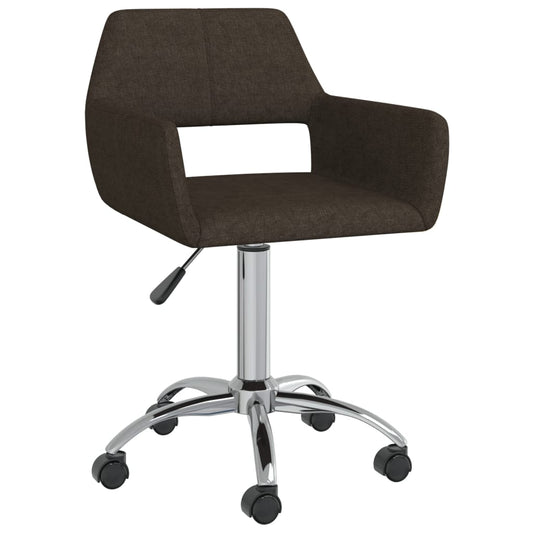 Bürostuhl Drehbar Dunkelbraun Stoff
