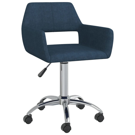 Bürostuhl Drehbar Blau Stoff