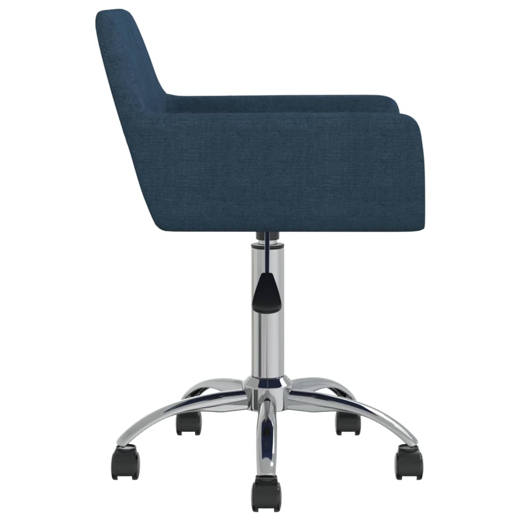Bürostuhl Drehbar Blau Stoff