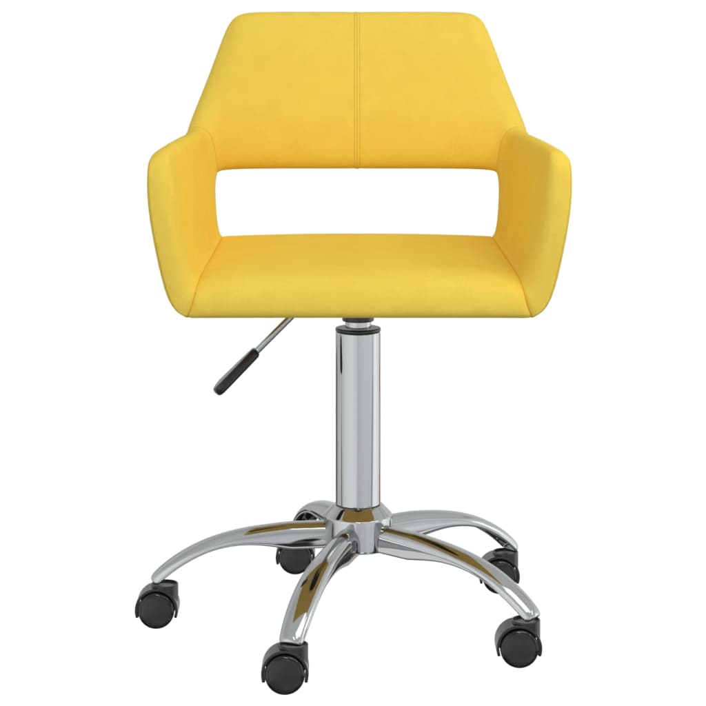 Bürostuhl Drehbar Gelb Stoff