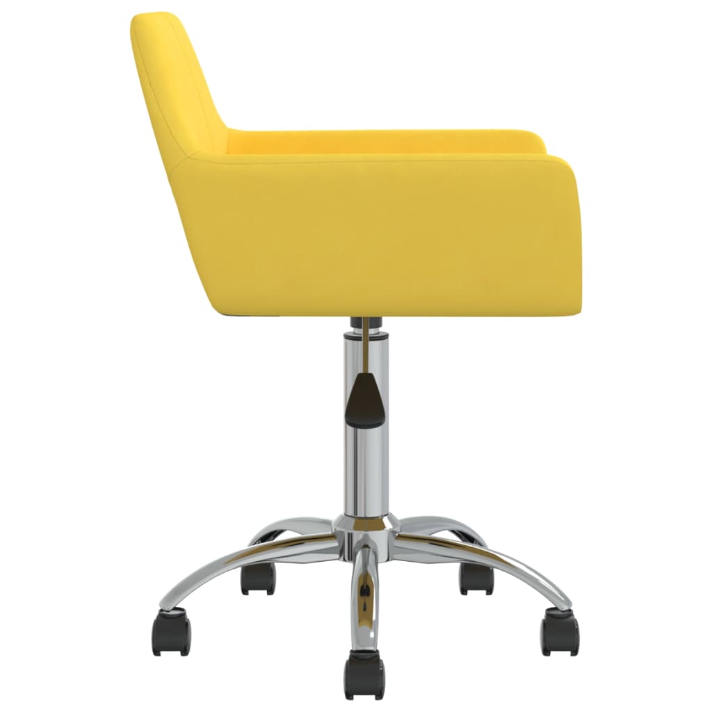 Bürostuhl Drehbar Gelb Stoff