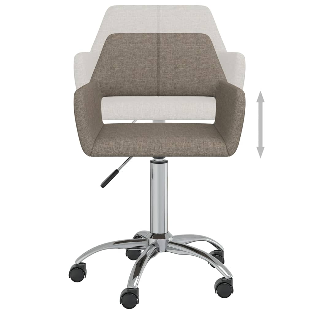 Bürostuhl Drehbar Taupe Stoff