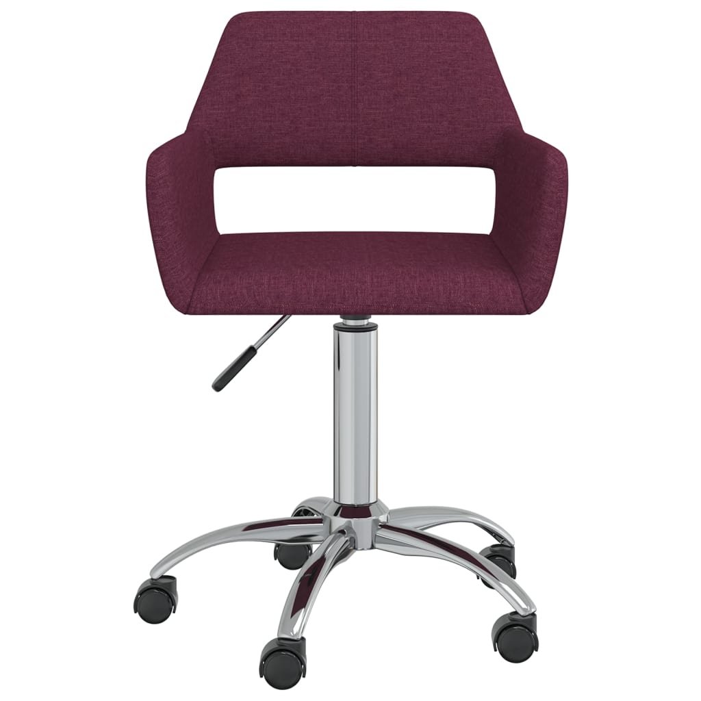 Bürostuhl Drehbar Lila Stoff