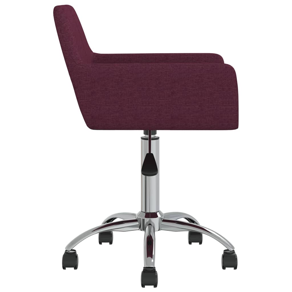 Bürostuhl Drehbar Lila Stoff