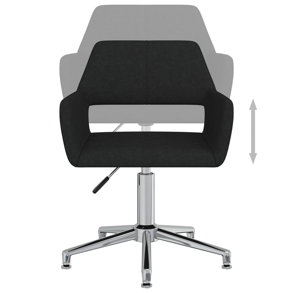 Bürostuhl Drehbar Schwarz Stoff