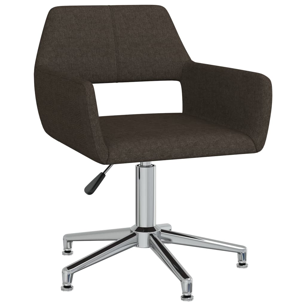 Bürostuhl Drehbar Dunkelbraun Stoff