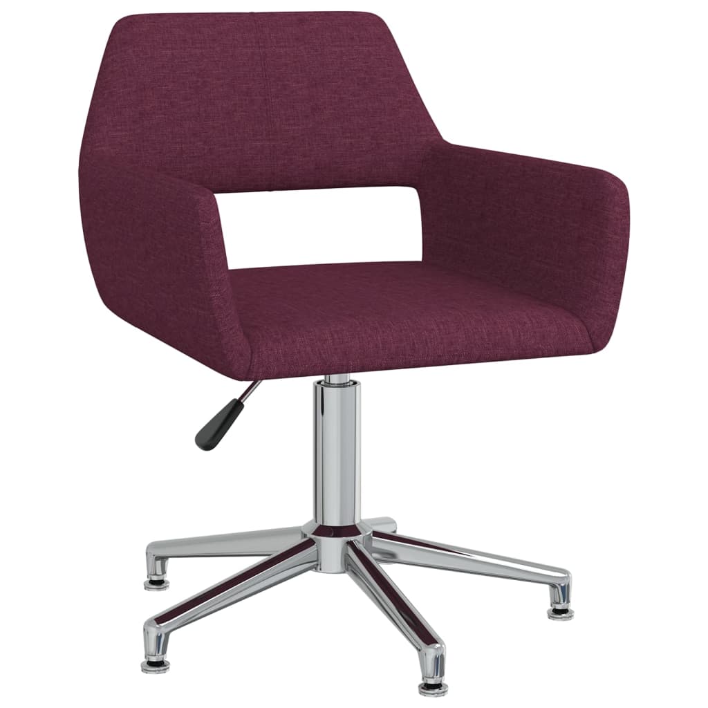 Bürostuhl Drehbar Lila Stoff