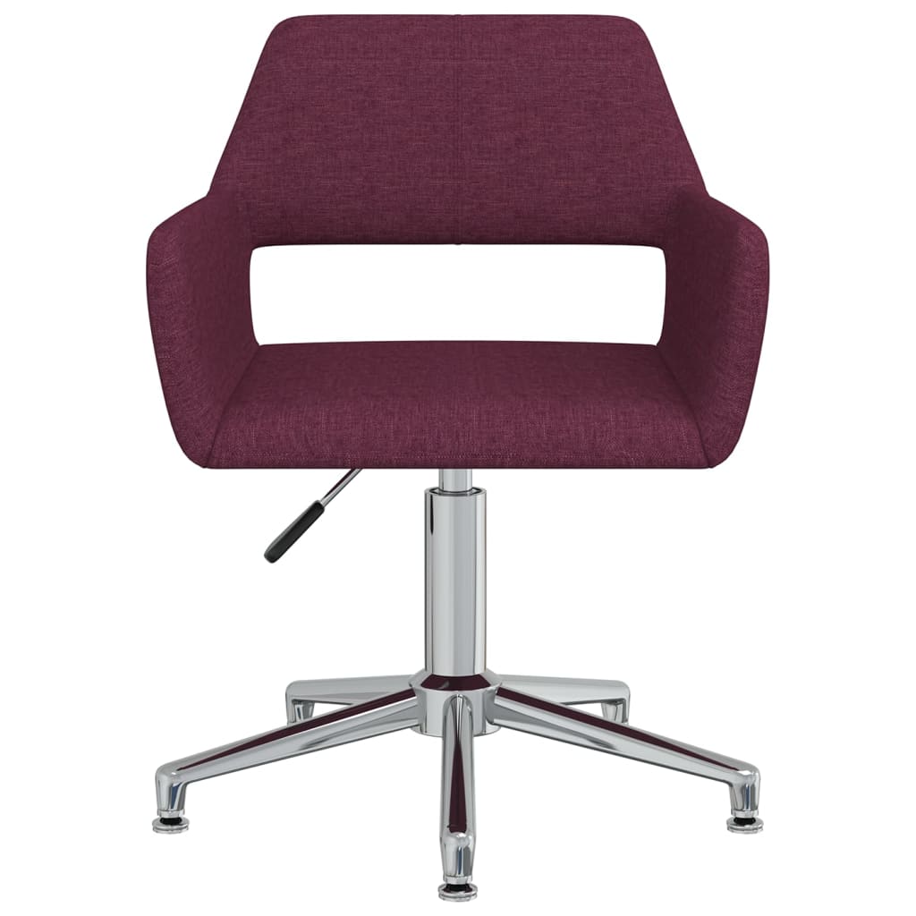 Bürostuhl Drehbar Lila Stoff