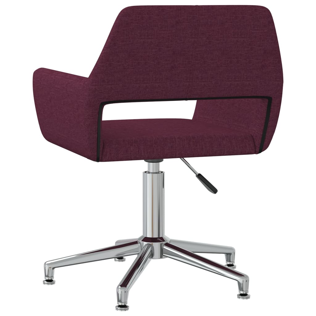 Bürostuhl Drehbar Lila Stoff