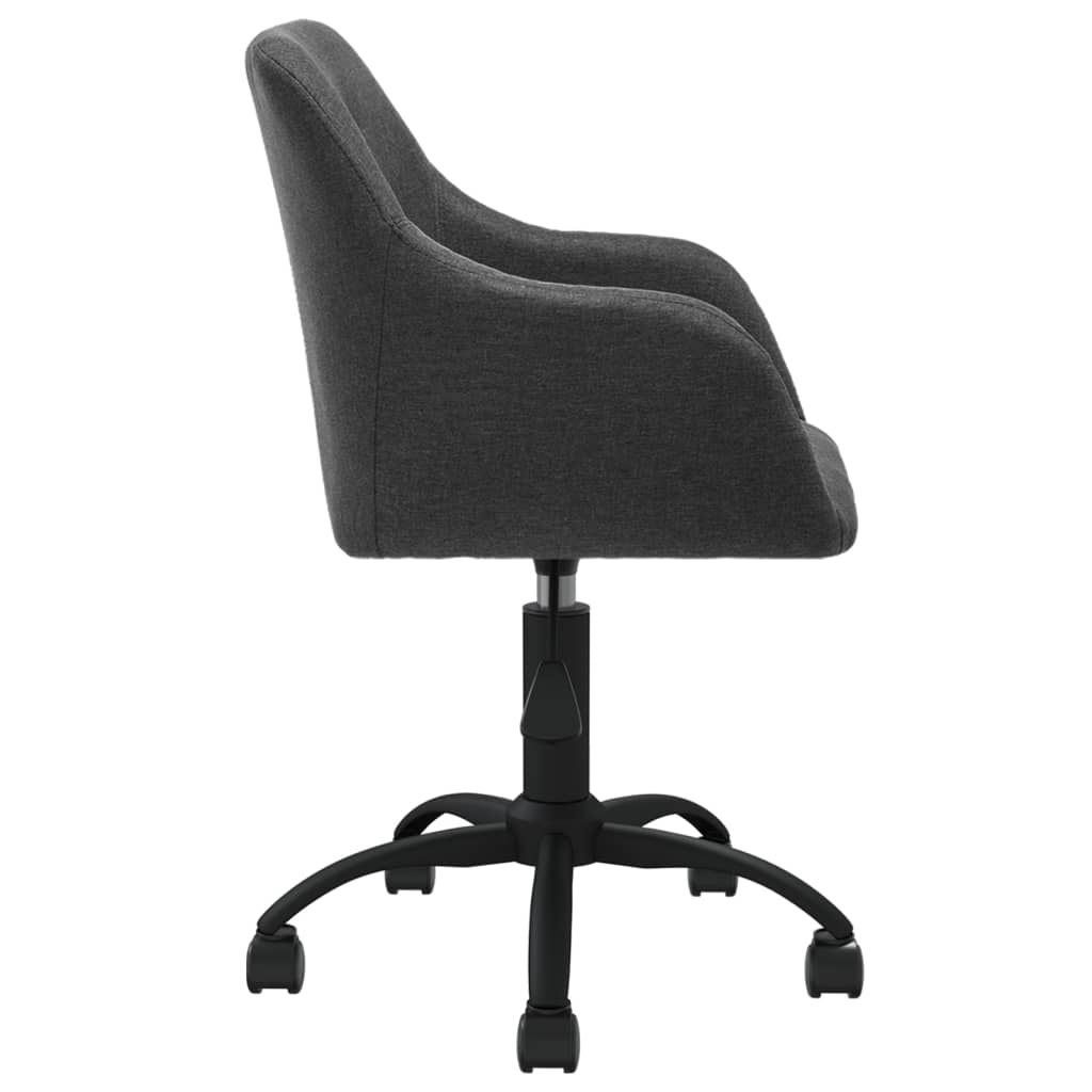 Bürostuhl Drehbar Dunkelgrau Stoff