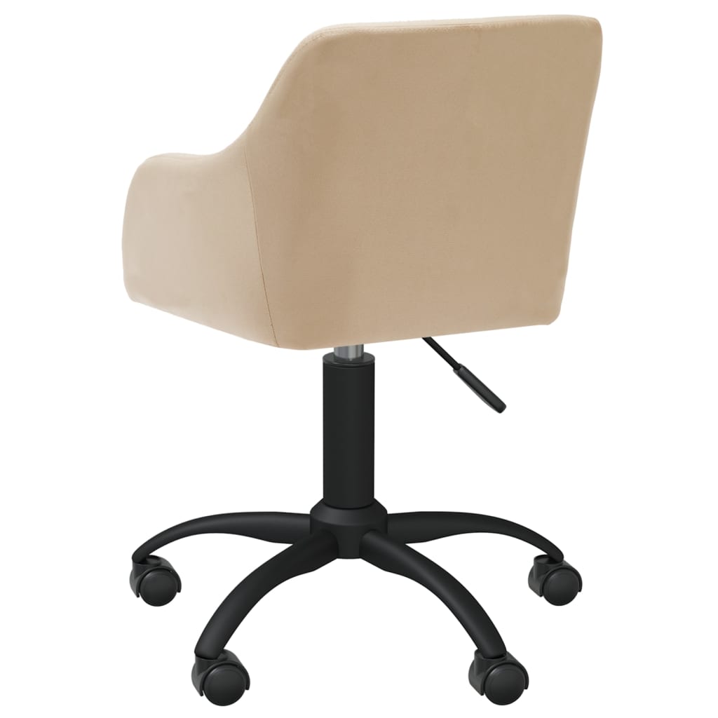 Bürostuhl Drehbar Creme Stoff