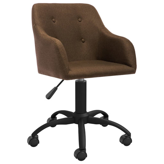 Bürostuhl Drehbar Braun Stoff