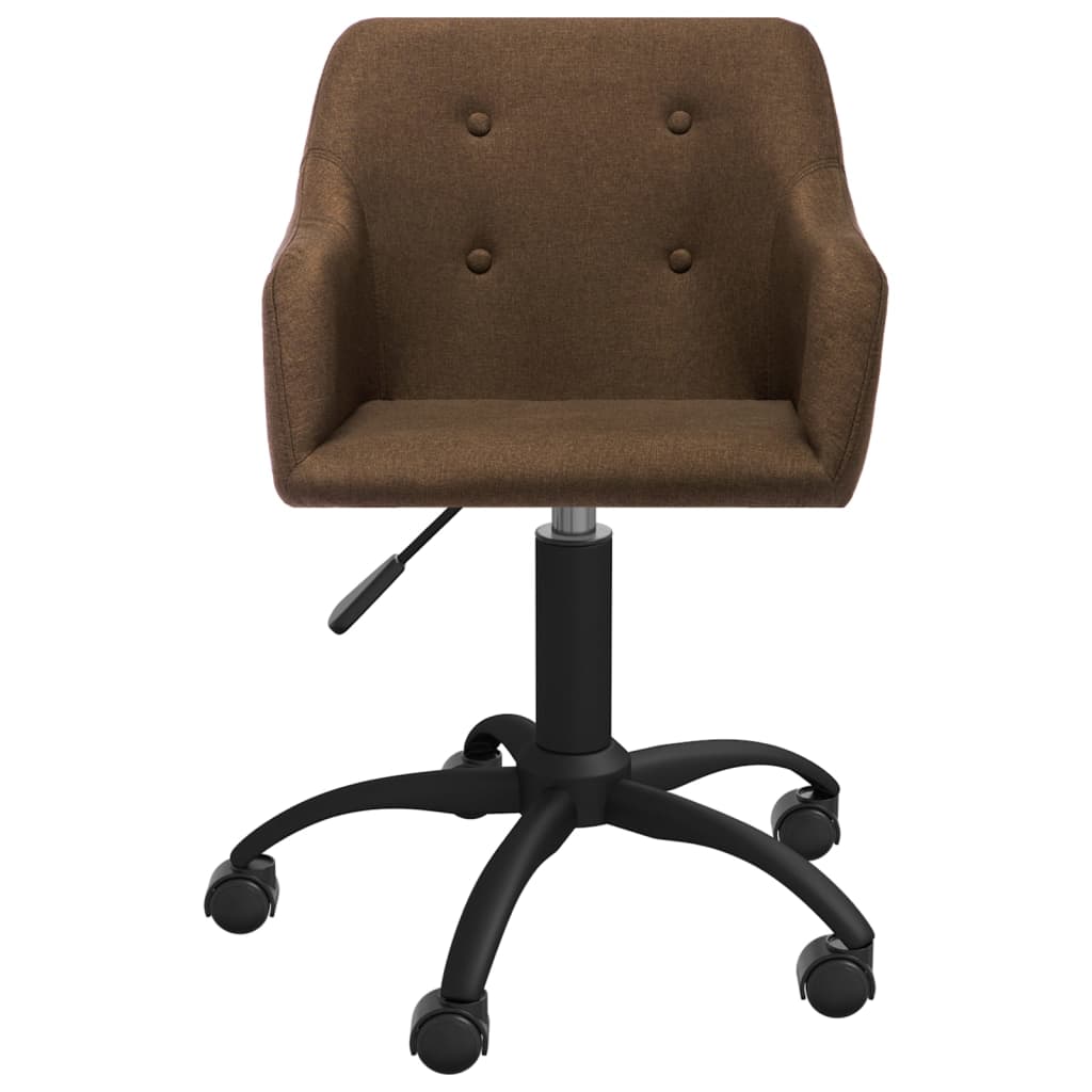 Bürostuhl Drehbar Braun Stoff