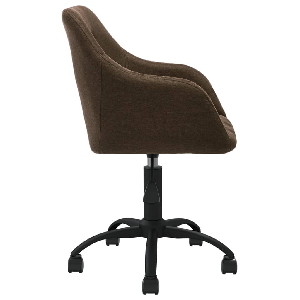 Bürostuhl Drehbar Dunkelbraun Stoff