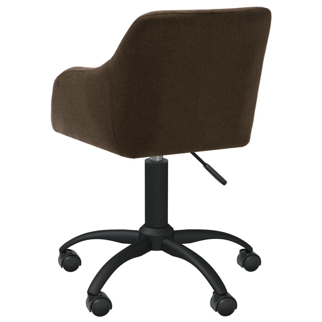 Bürostuhl Drehbar Dunkelbraun Stoff