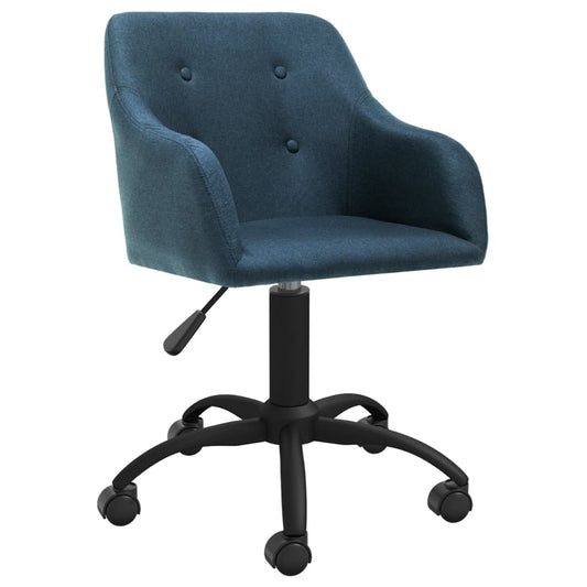 Bürostuhl Drehbar Blau Stoff
