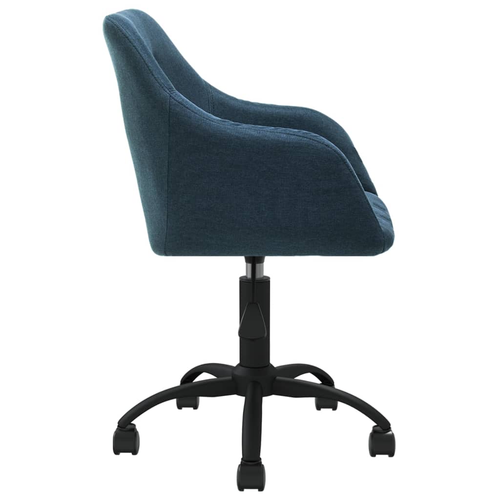 Bürostuhl Drehbar Blau Stoff