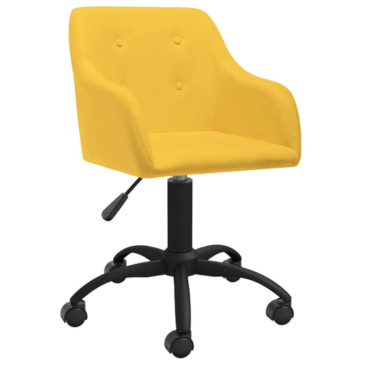 Bürostuhl Drehbar Gelb Stoff