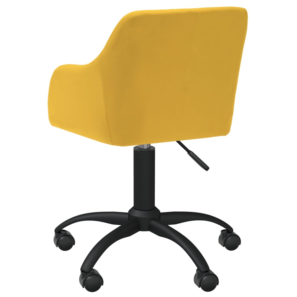 Bürostuhl Drehbar Gelb Stoff