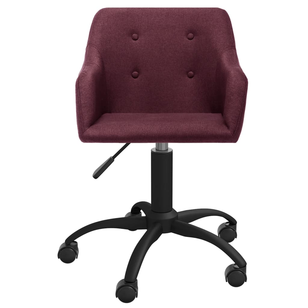 Bürostuhl Drehbar Lila Stoff