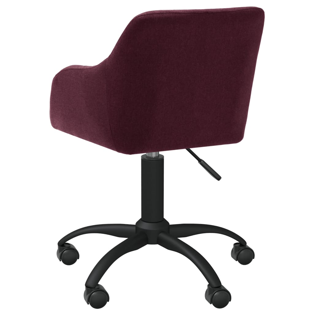 Bürostuhl Drehbar Lila Stoff
