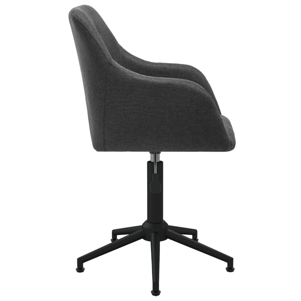 Bürostuhl Drehbar Dunkelgrau Stoff