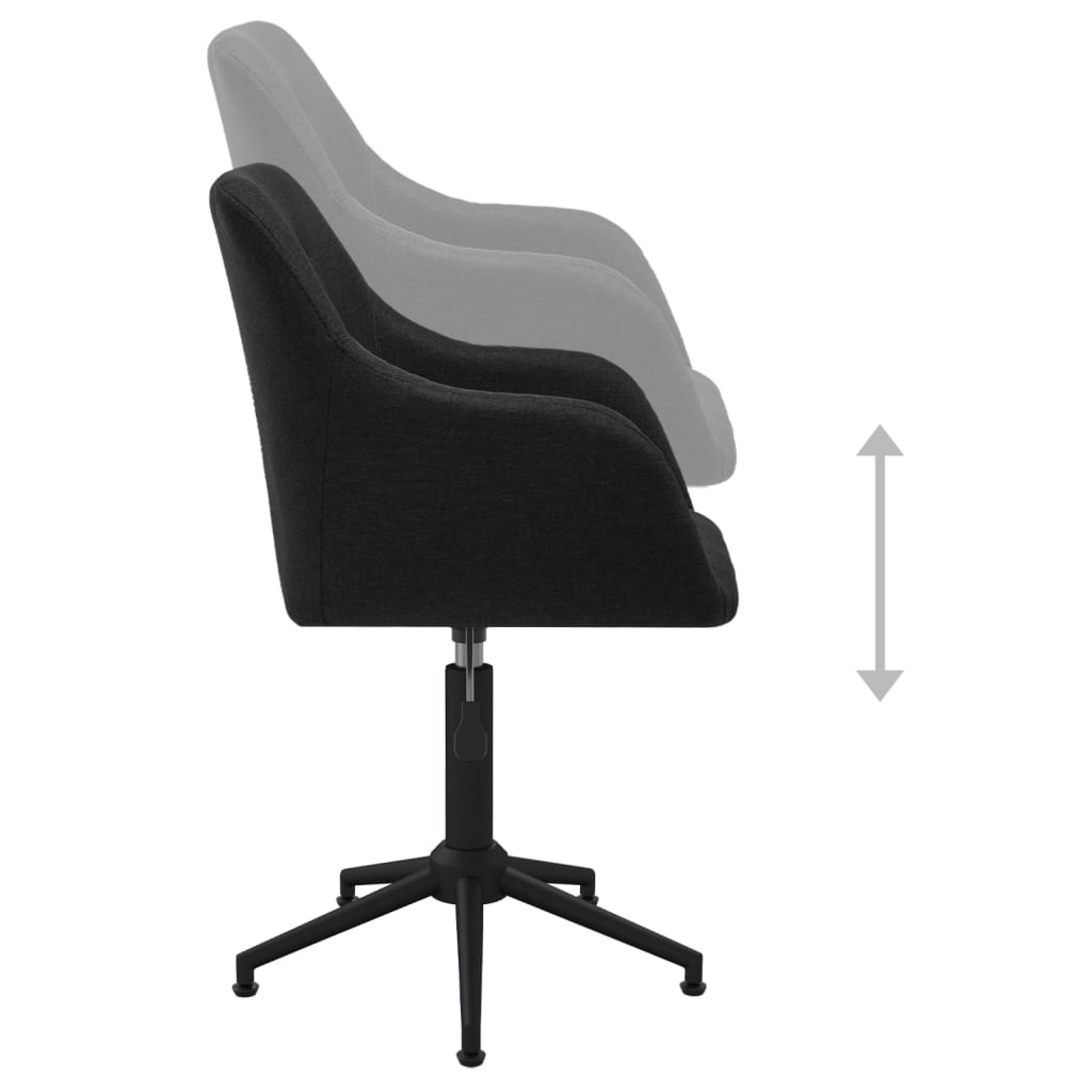 Bürostuhl Drehbar Schwarz Stoff