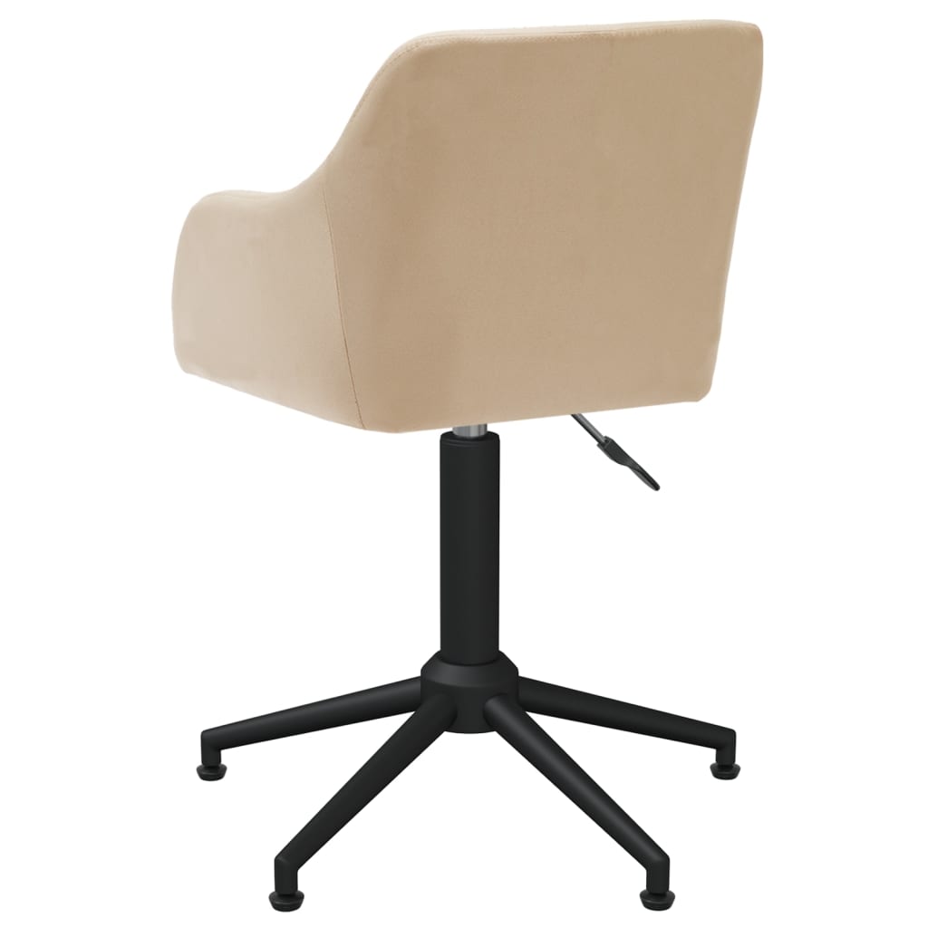 Bürostuhl Drehbar Creme Stoff