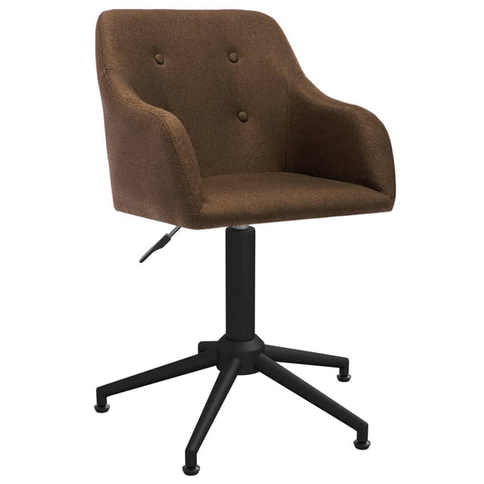 Bürostuhl Drehbar Braun Stoff