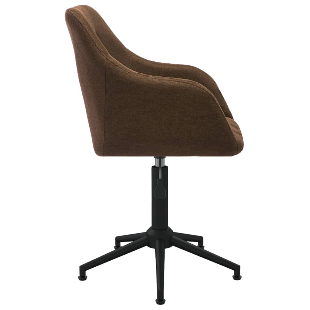 Bürostuhl Drehbar Braun Stoff